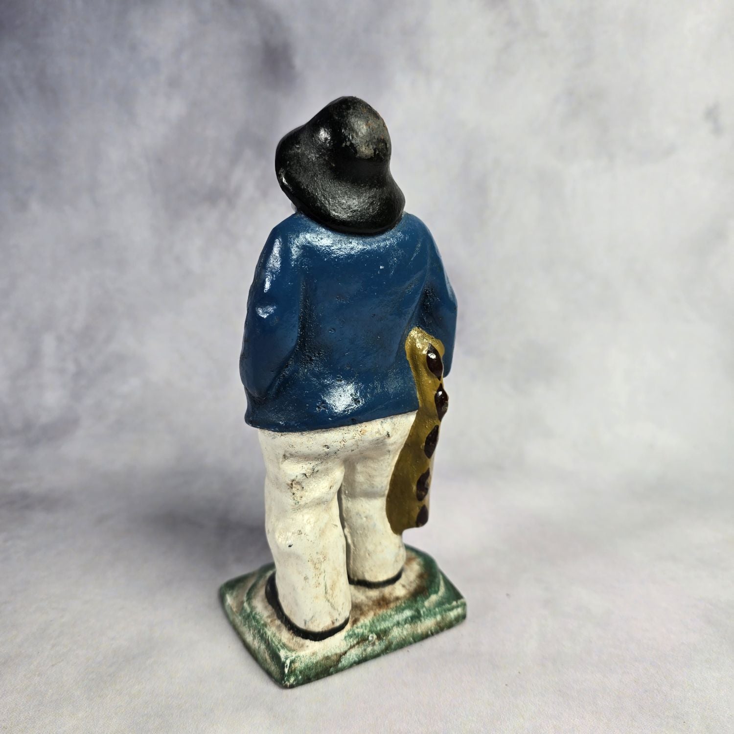 Schwere alte Fischer Seemann Figur aus Gusseisen - Türstopper
