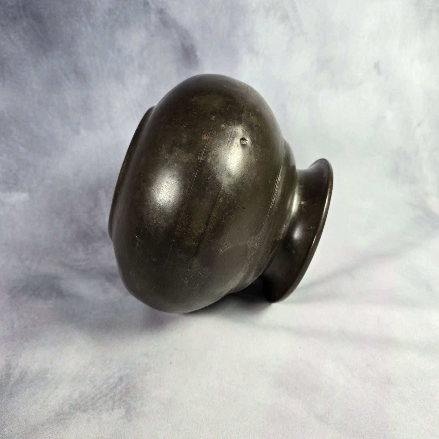 Alte Kupfer Vase Gefäß Handarbeit