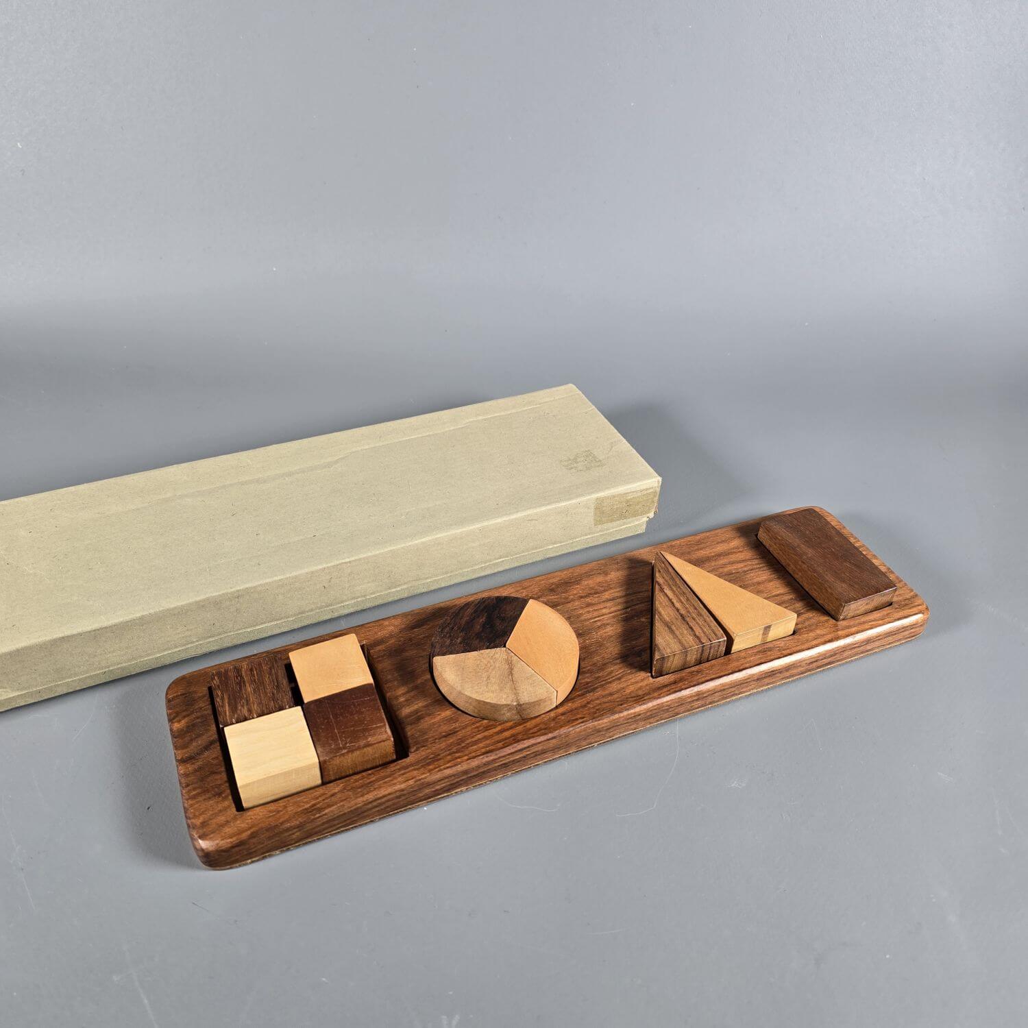 Holzpuzzle aus den 1960er Jahren