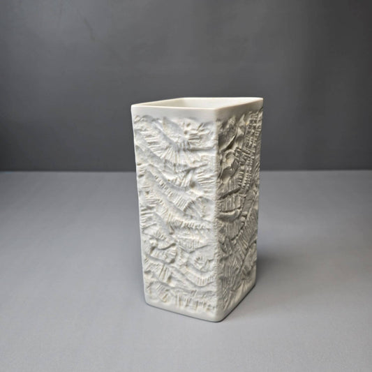 OpArt Biskuit Vase - Hutschenreuther - Hermann Schwahn