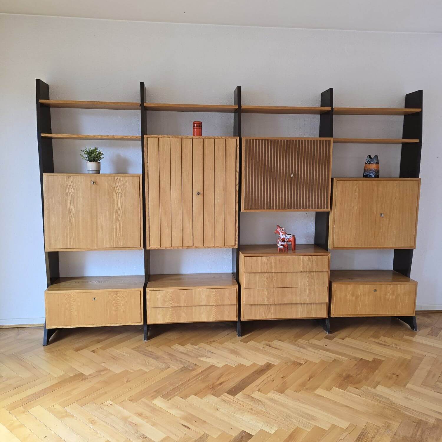 Regalsystem Erich Stratmann - mid century - IDEE Möbel - Oldenburger Werkstätten