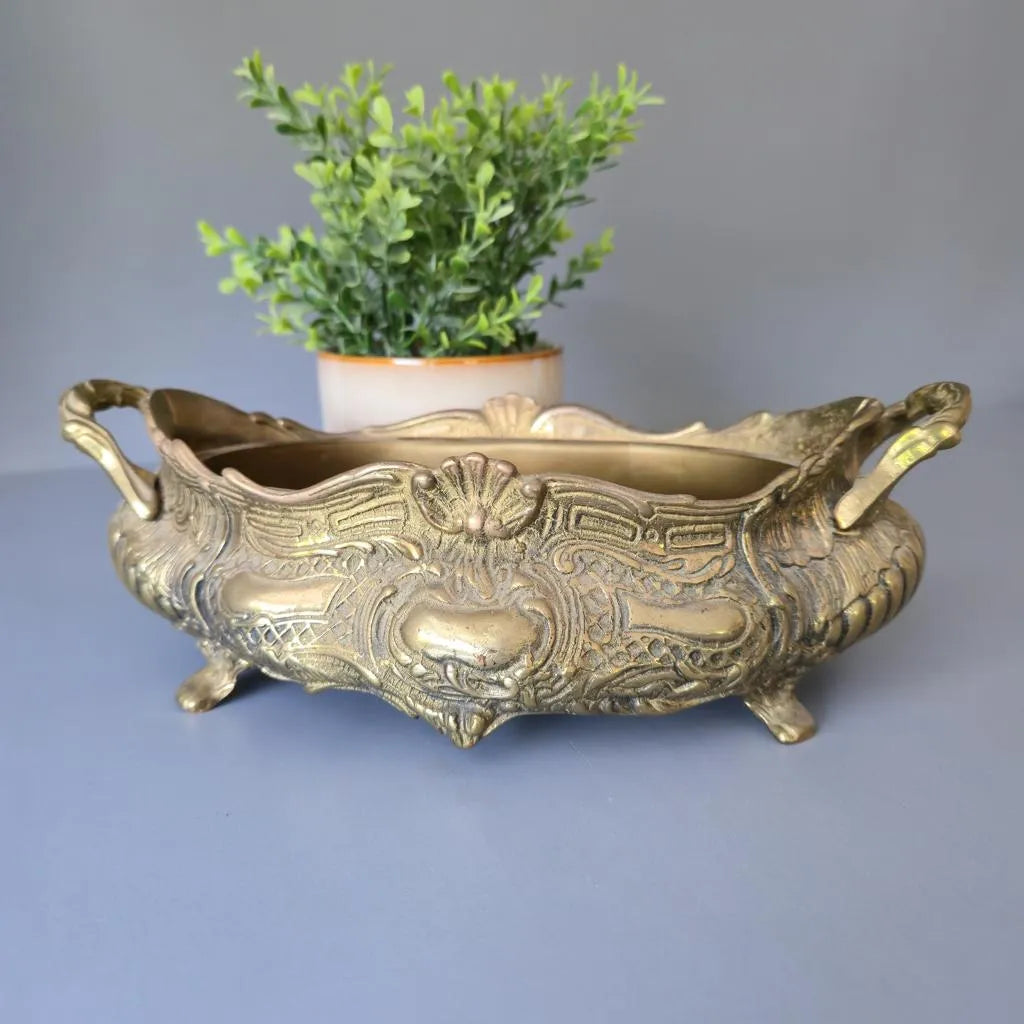 Jardiniere aus Messing - Pflanzgefäß