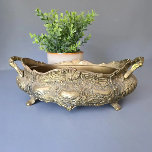 Jardiniere aus Messing - Pflanzgefäß