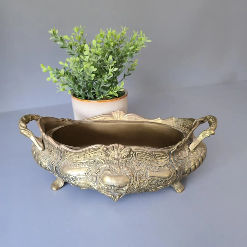 Jardiniere aus Messing - Pflanzgefäß