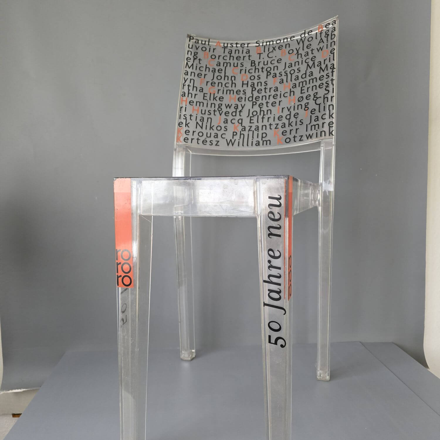 Kartell Stuhl La Marie, Philippe Starck, Rowohlt limited Edition