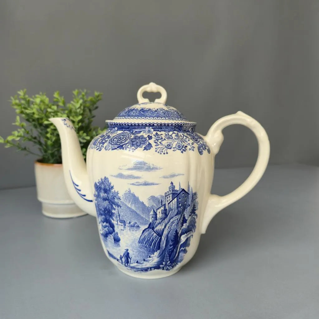 Kaffeekanne Villeroy & Boch - Burgenland blau - blaue Bodenmarke