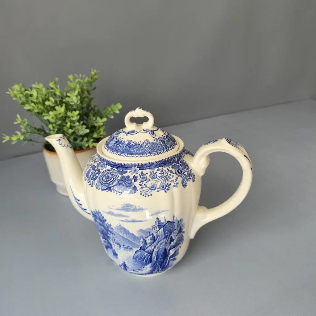 Kaffeekanne Villeroy & Boch - Burgenland blau - blaue Bodenmarke