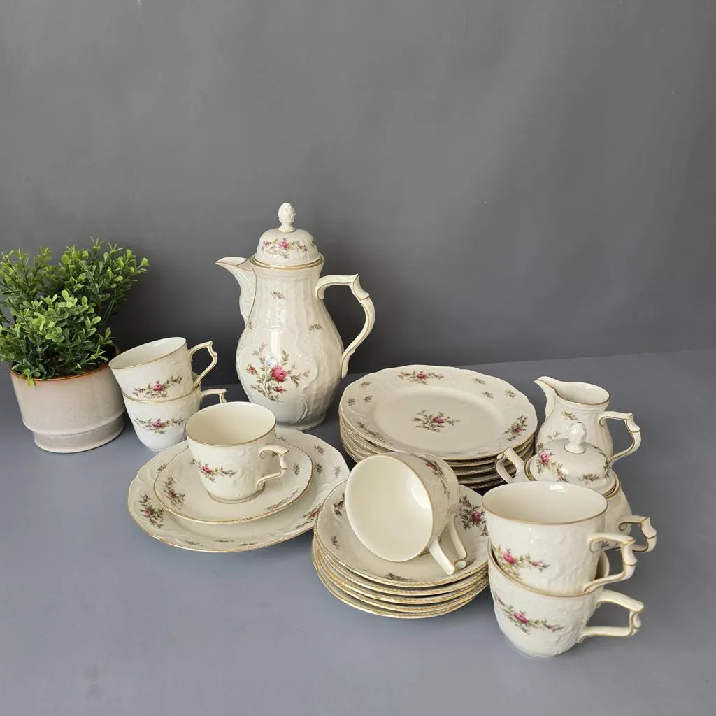 Rosenthal Kaffeeservice für 6 Personen - Classic Sanssouci Moosrose