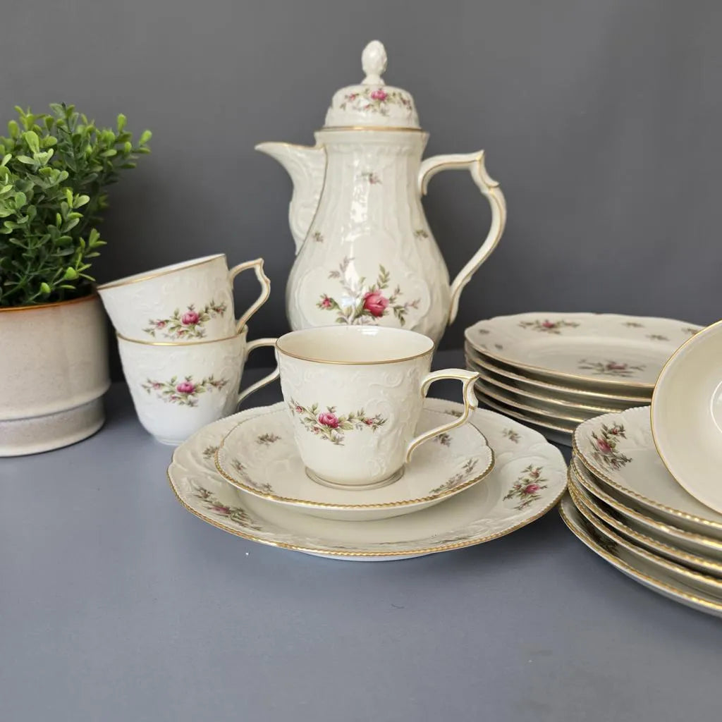 Rosenthal Kaffeeservice für 6 Personen - Classic Sanssouci Moosrose