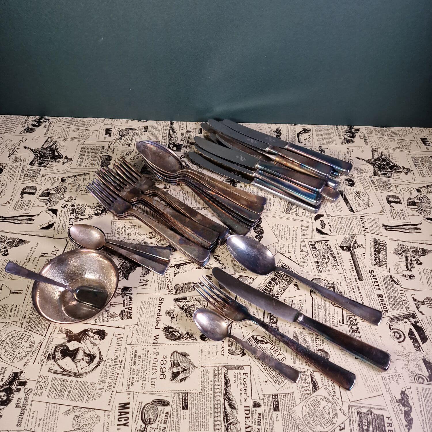 WMF Meistersinger 3400 versilbert - 43 Teile - WMF Schale gratis