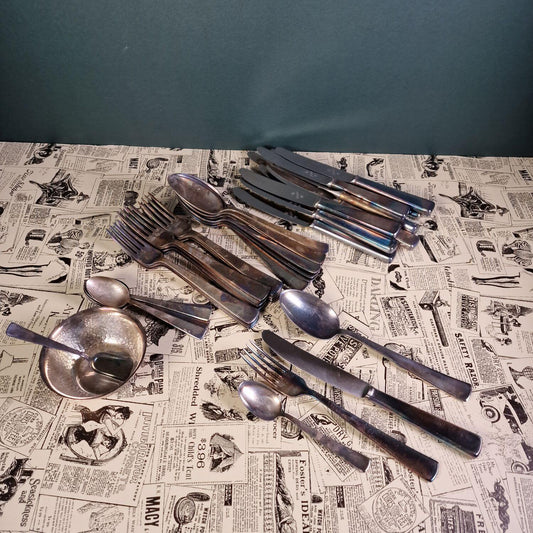 WMF Meistersinger 3400 versilbert - 43 Teile - WMF Schale gratis