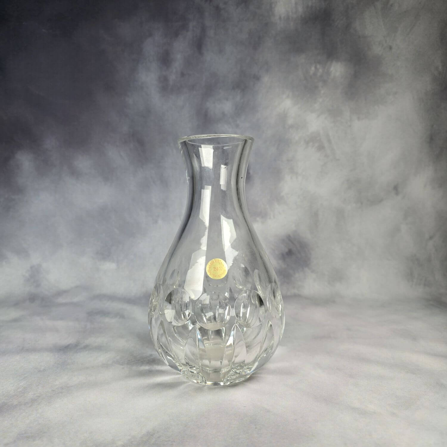 Hohe bauchige Vase - Bleikristall