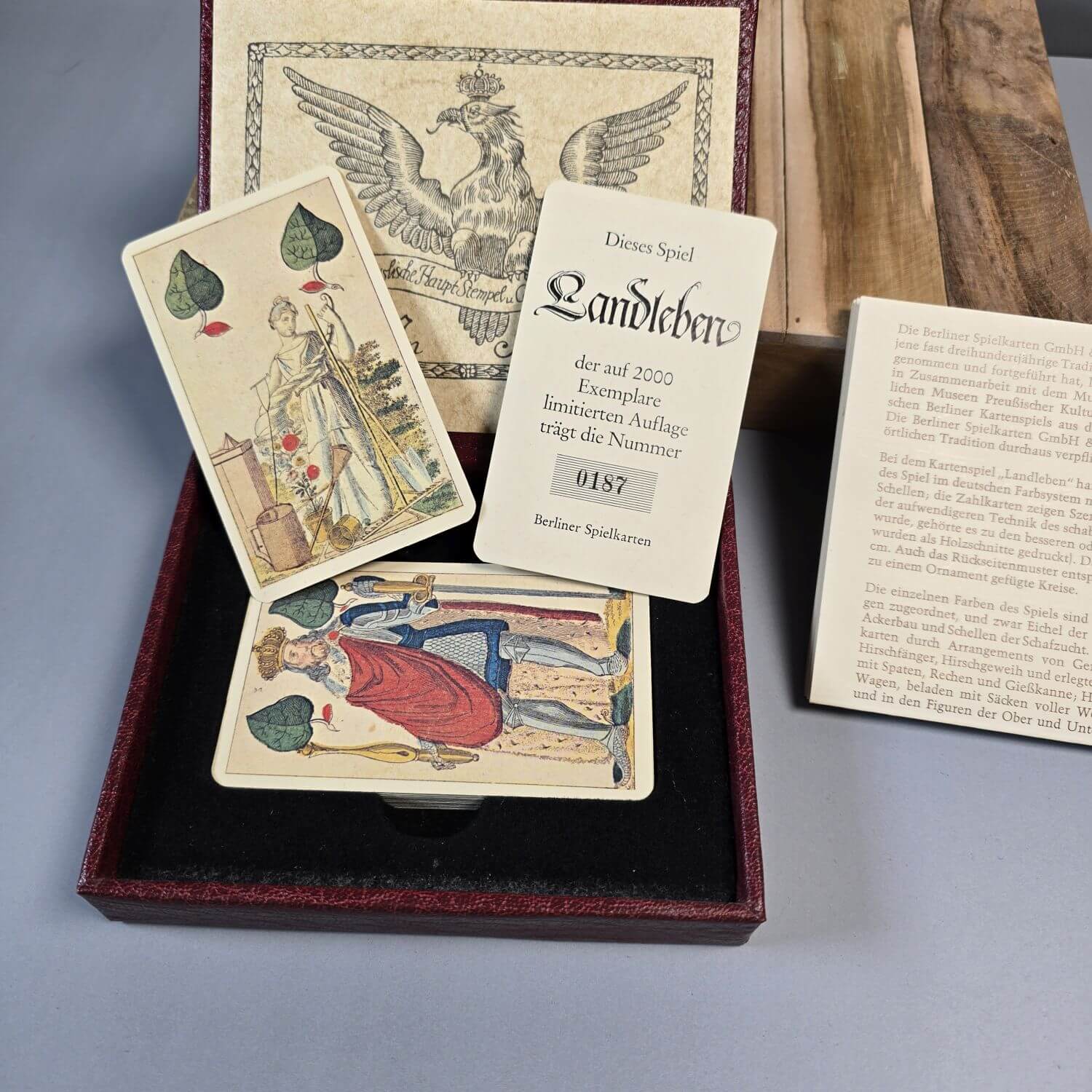 Landleben - C.A. Müllersche Spielkartenfabrik Berlin - Nr. 187 von 2000 - Berliner Spielkarten