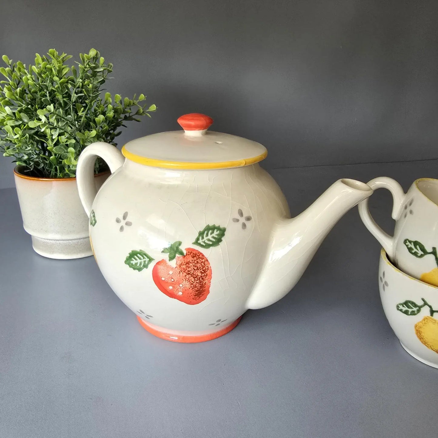Teekanne mit 2 Tassen - Laur Ashley - Summer Fruits