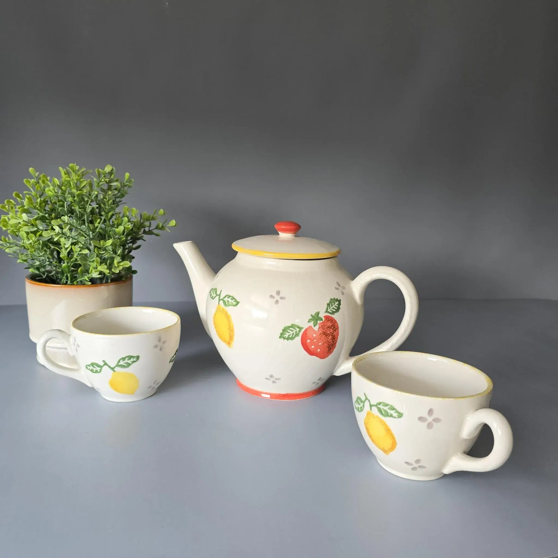 Teekanne mit 2 Tassen - Laur Ashley - Summer Fruits