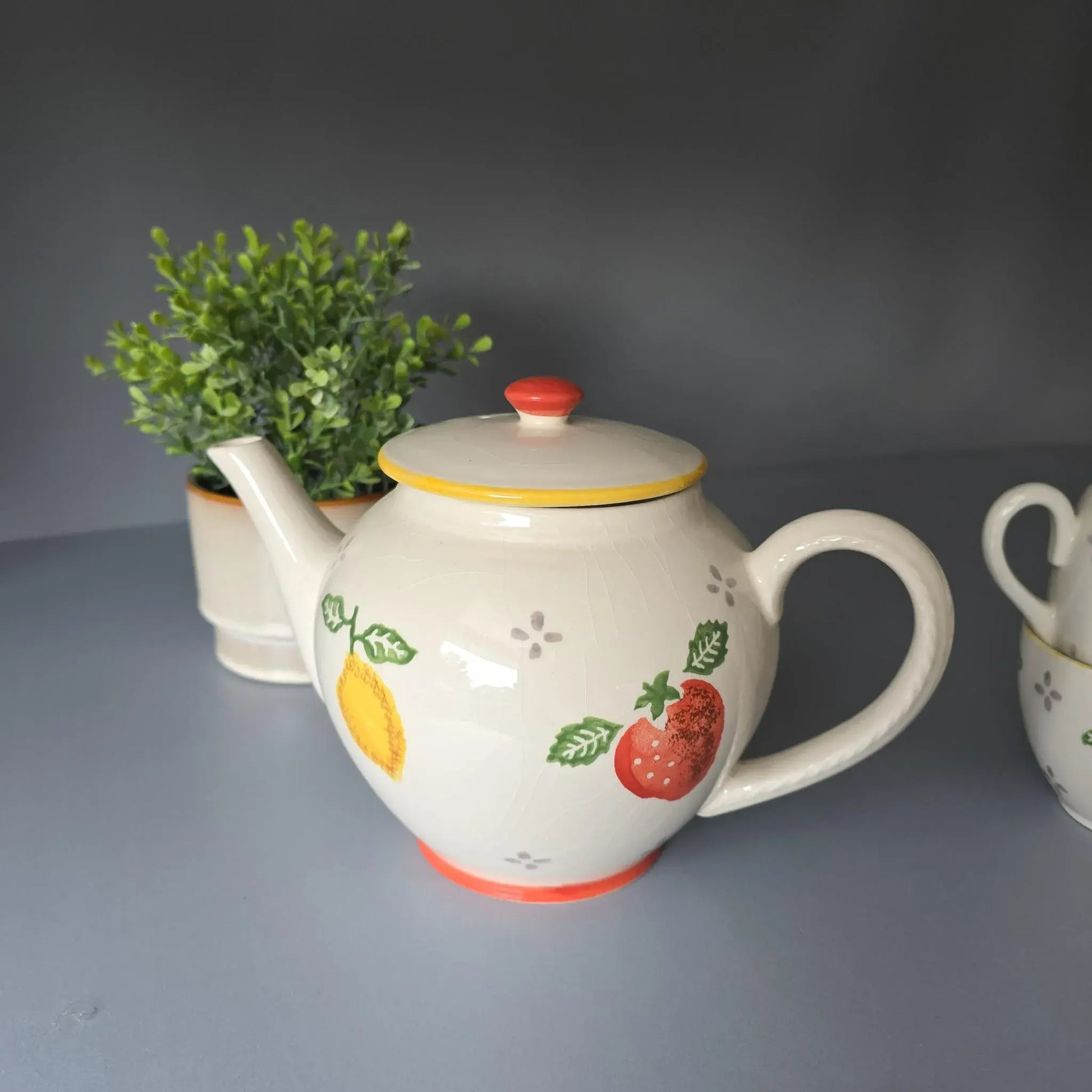 Teekanne mit 2 Tassen - Laur Ashley - Summer Fruits
