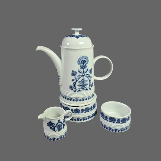 Kaffeekern Melitta Friesisch Blau - Kanne Stövchen Zucker Milch
