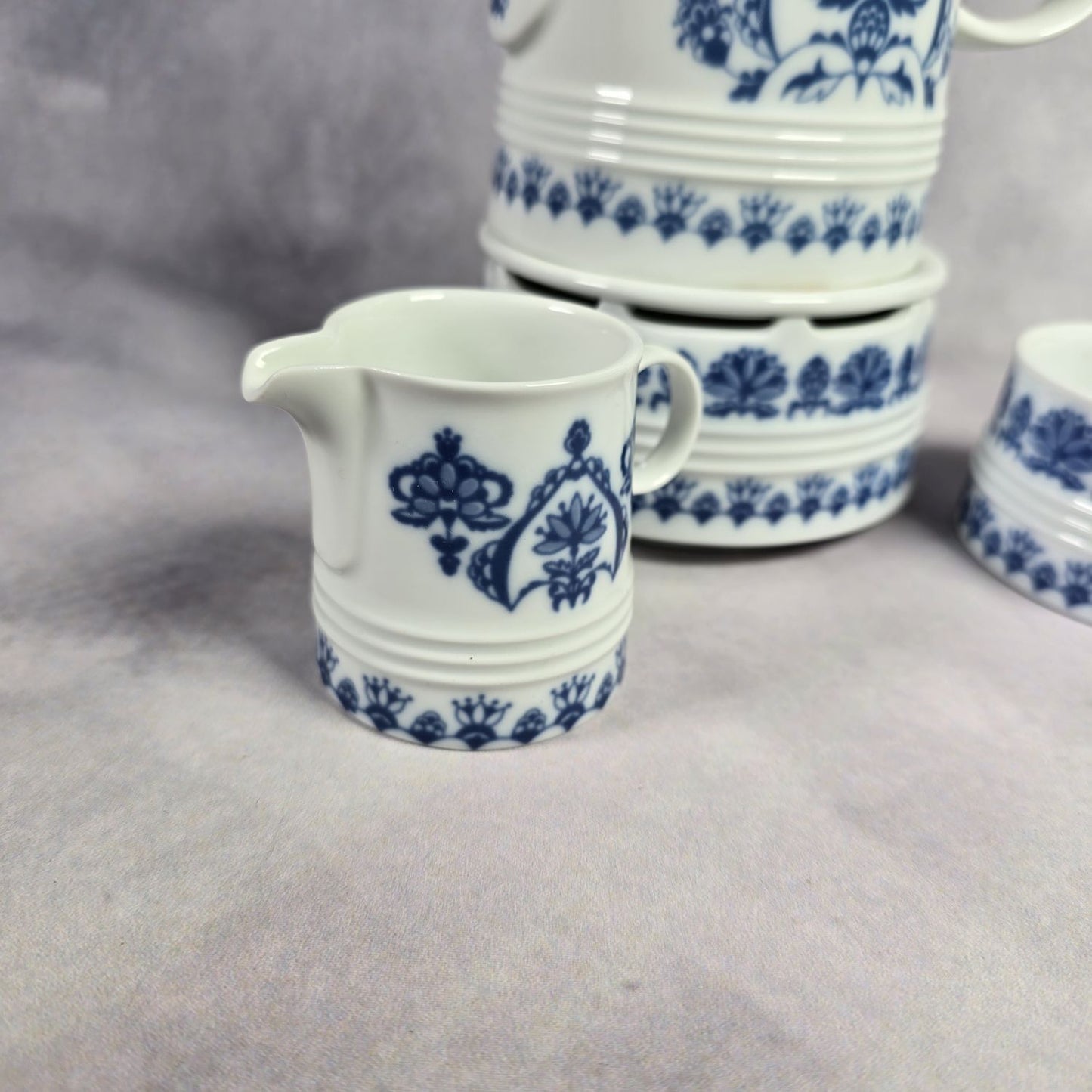 Kaffeekern Melitta Friesisch Blau - Kanne Stövchen Zucker Milch