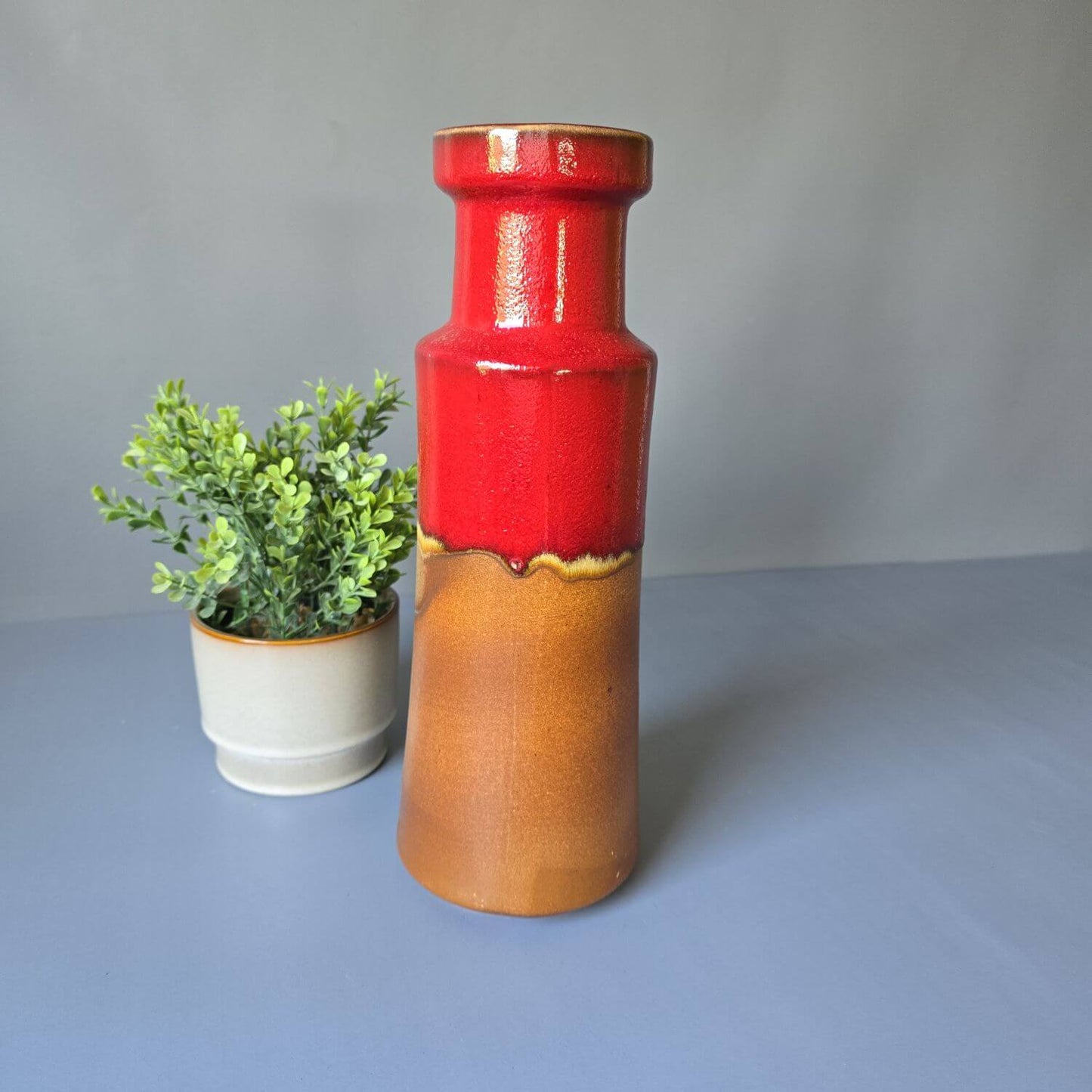 Scheurich Vase 205-32, West German Pottery, 1960er