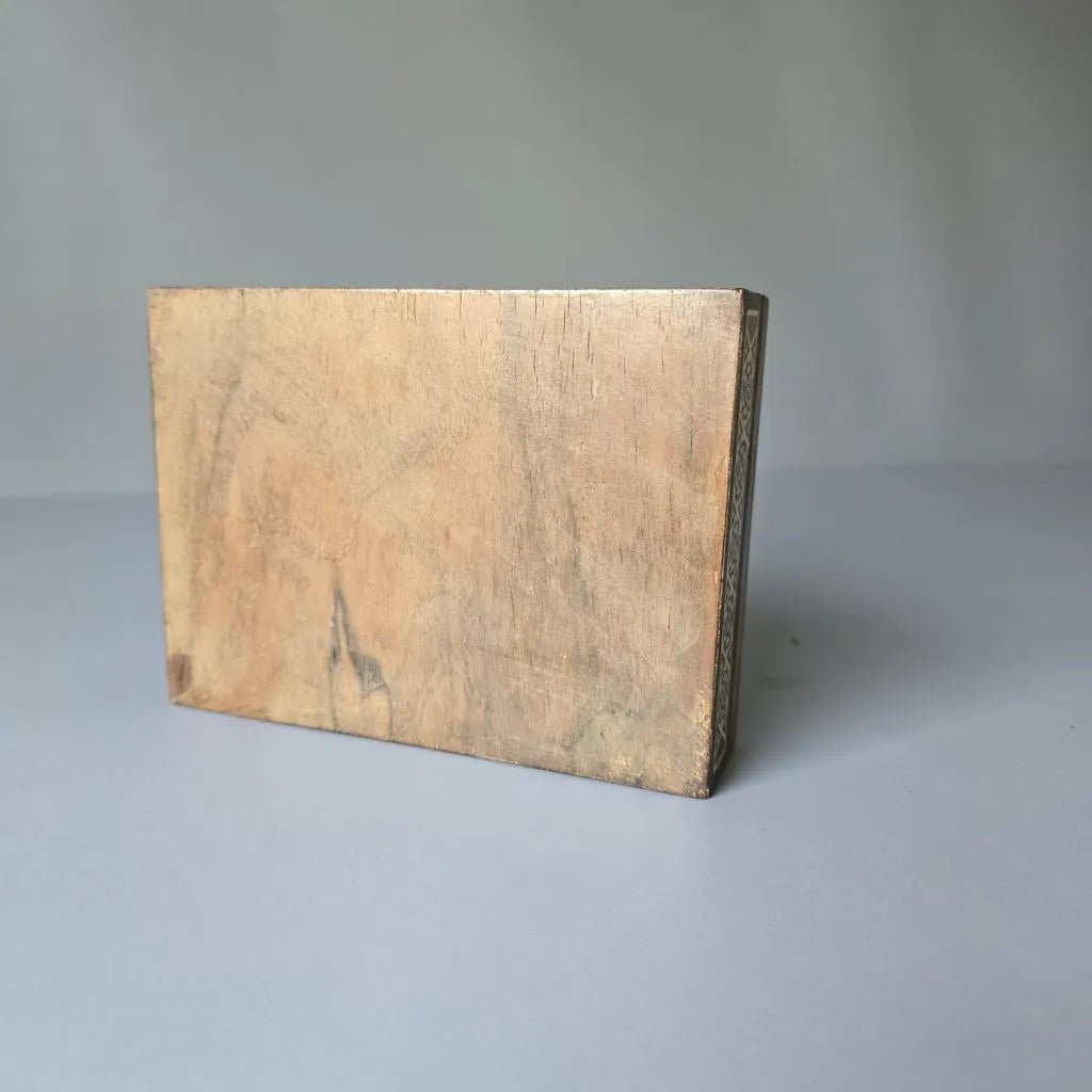 Orientalische Schmuckschatulle aus Holz mit Intarsien