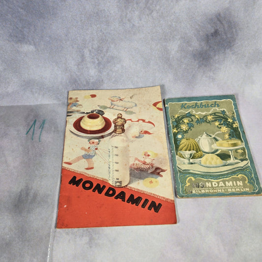Zwei Kochbücher Mondamin Reklame - 1930 -1950