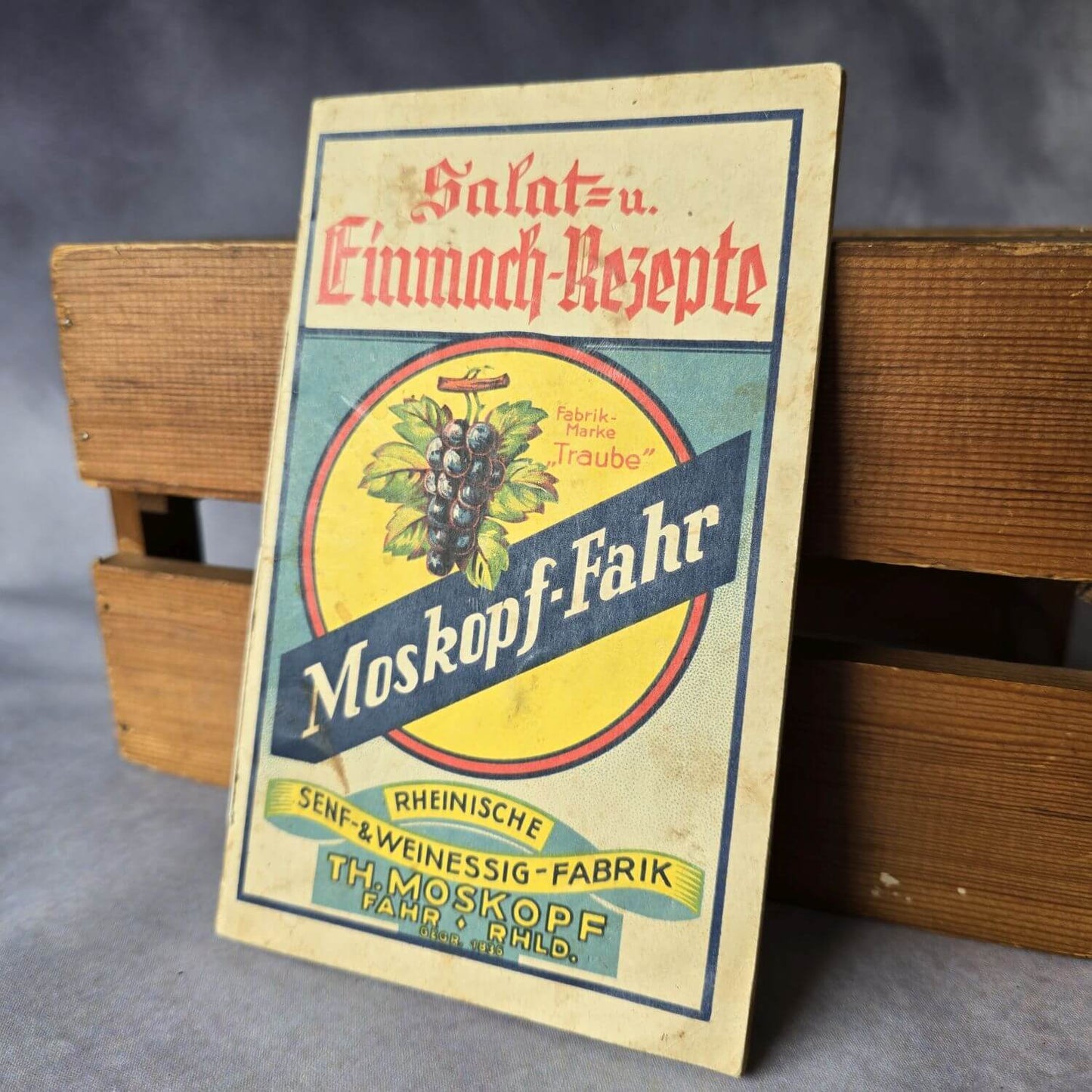 Rezeptheft Salat- u. Einmach-Rezepte von Moskopf-Fahr - heute Neuwied