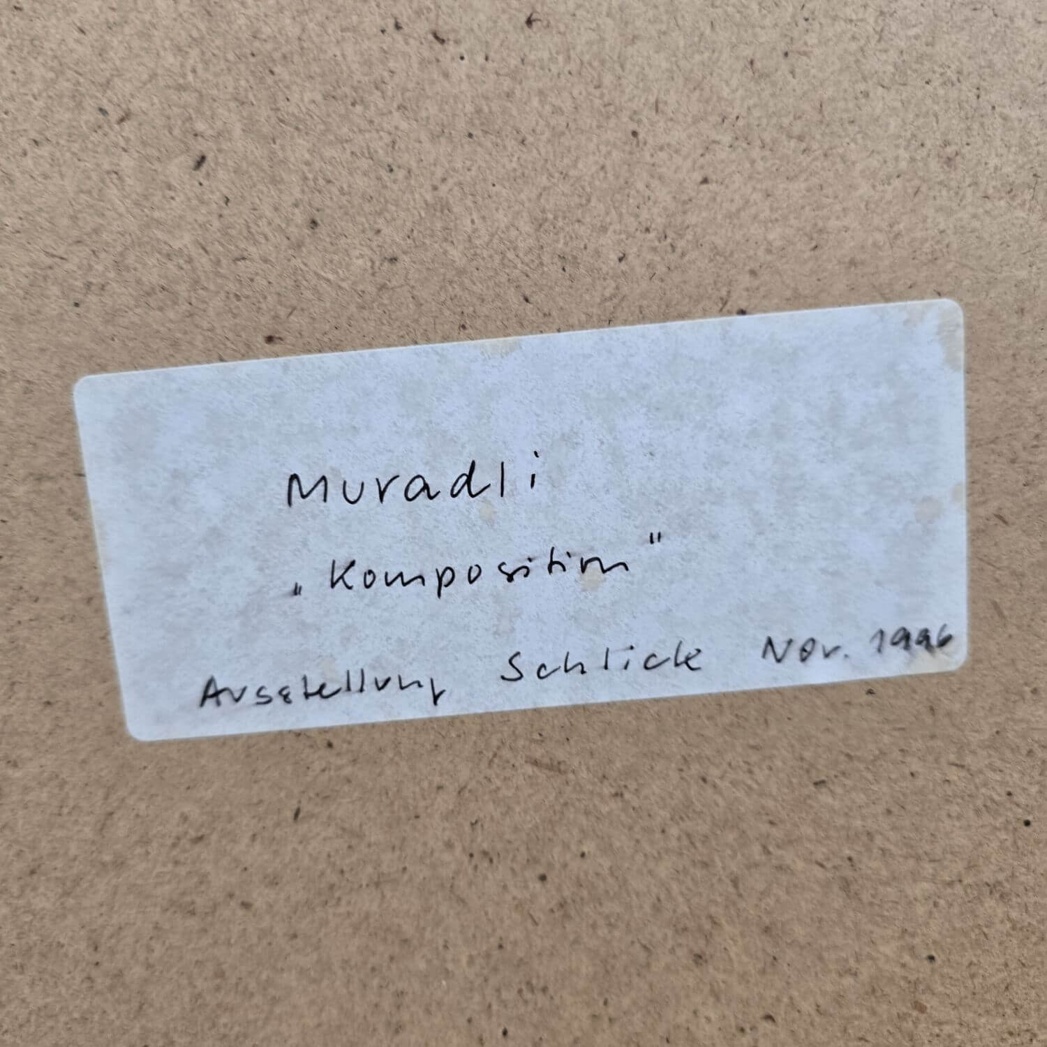 Wandbild Abstrakte Kunst - Muradli 1996 - gerahmt