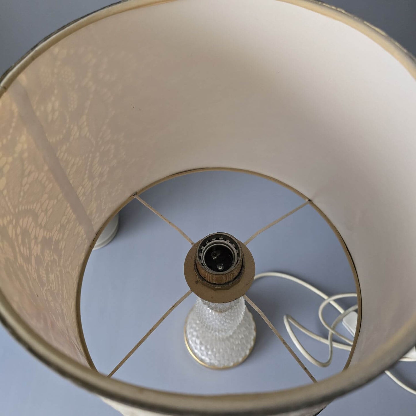 Palme & Walter - Palwa - Tischlampe - Kristall & Messing