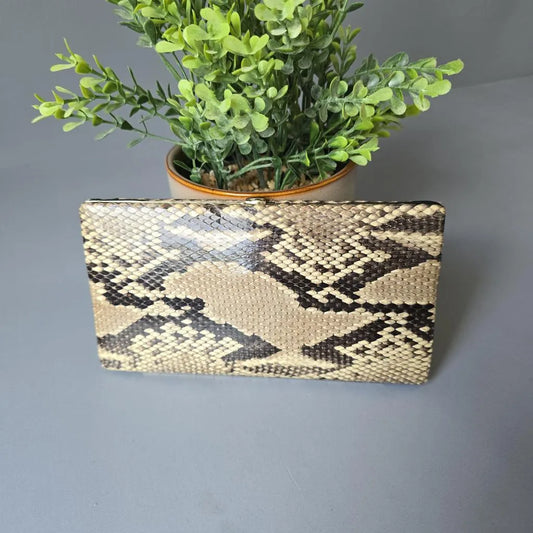 Pfeilring Solingen Manikürset - Leder in Schlangenleder Optik