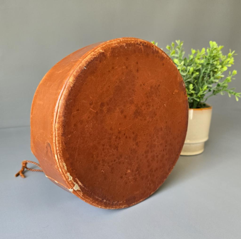 Beuteltasche aus braunem Leder - Vintage Bucket Bag