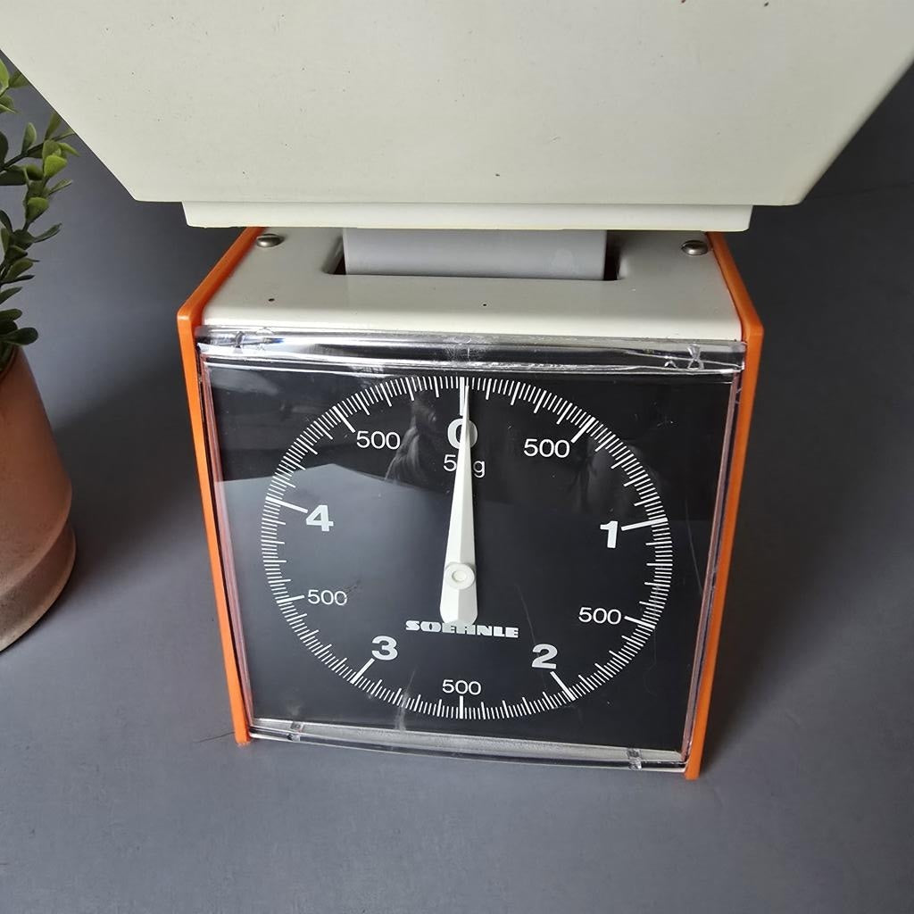 Soehnle Küchenwaage aus den 1970ern - orange