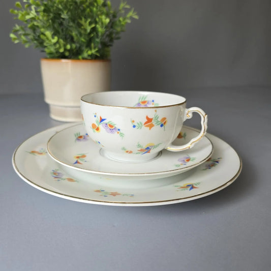 Art Deco Sammeltasse - Sammelgedeck - F. Thomas