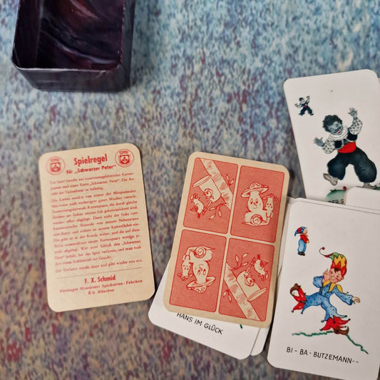 Vintage Kartenspiel Reklame Schwarzer Peter