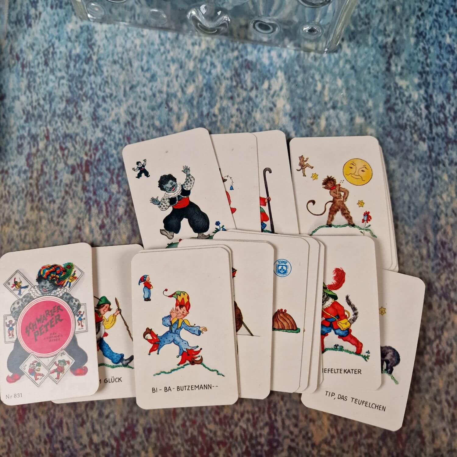 Vintage Kartenspiel Reklame Schwarzer Peter