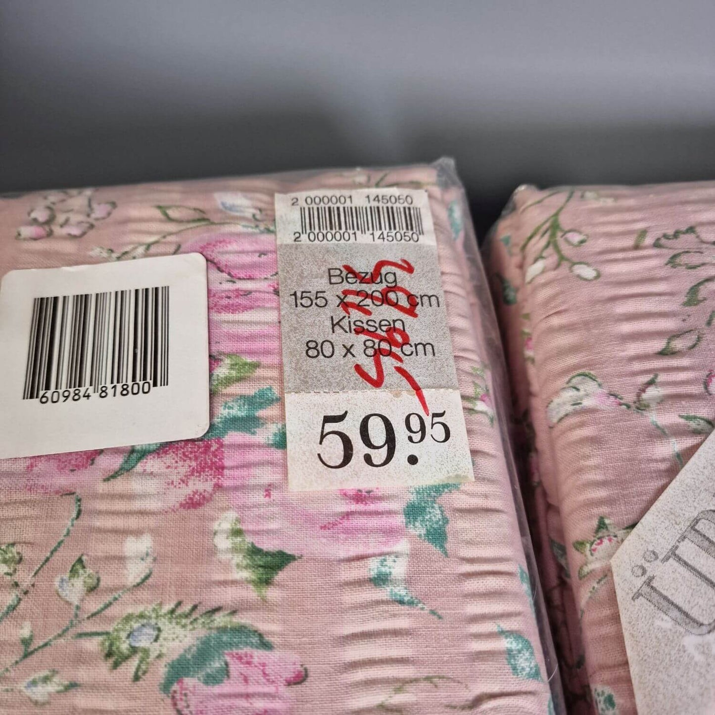 Zwei Bettwäsche Sets neu ovp 1980er Jahre