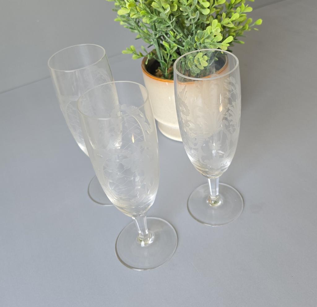Set 6 Sektkelche - Sektgläser Taube-Glas