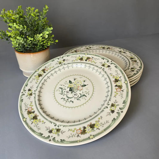Royal Doulton Provencal - 6 Speiseteller, flache Teller