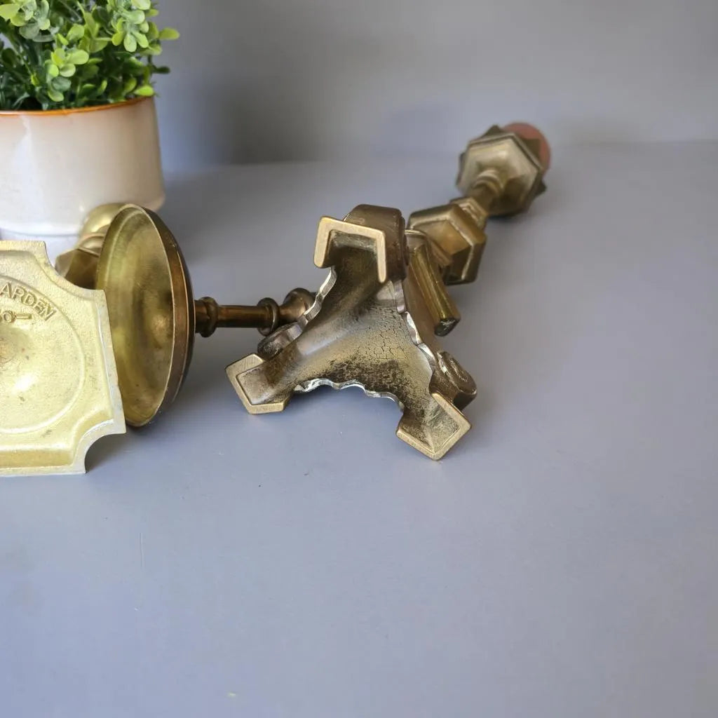 3 Kerzenständer aus Messing