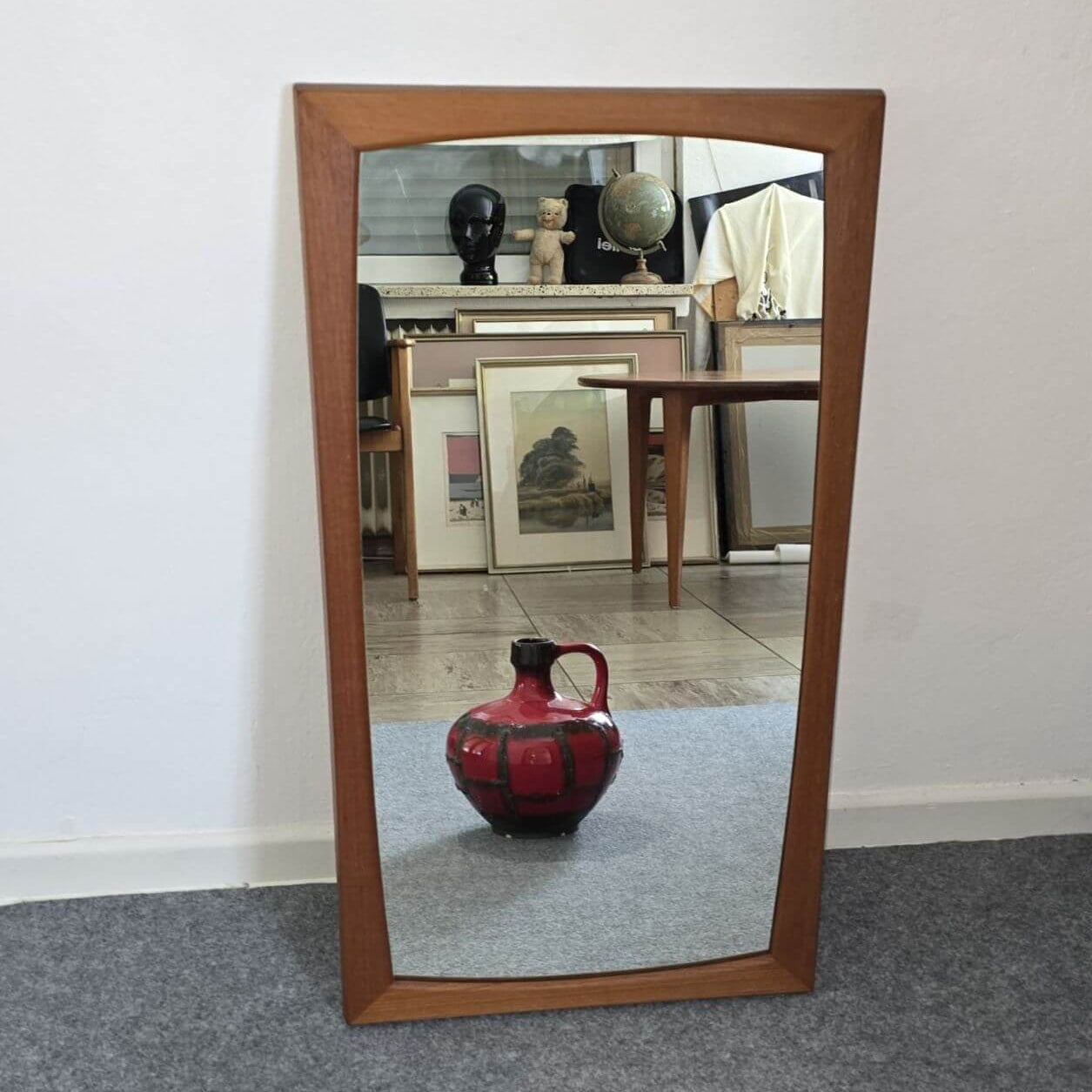 Mid-Century  Spiegel - Teak Kai Kristiansen für Aksel Kjersgaard - Danish Design