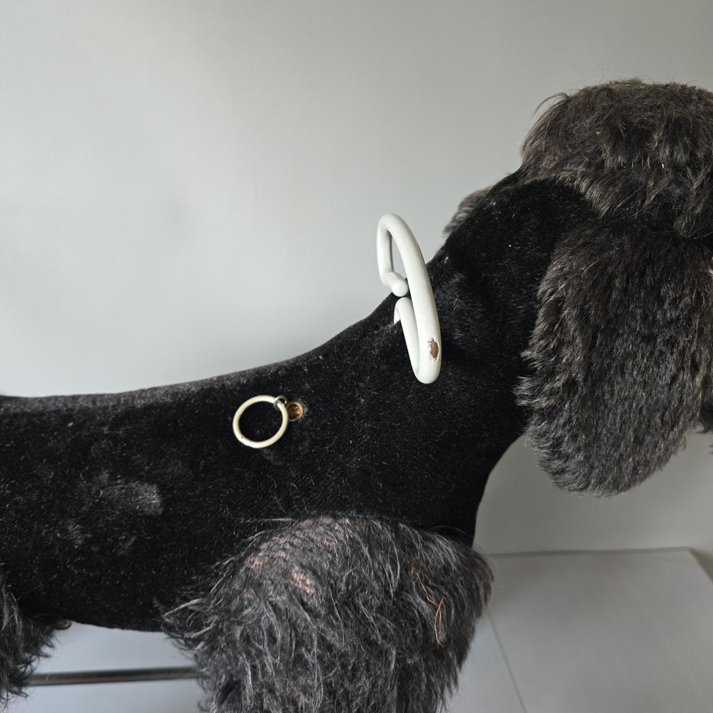 Vintage Steiff Hund auf Rädern - Reittier Hund