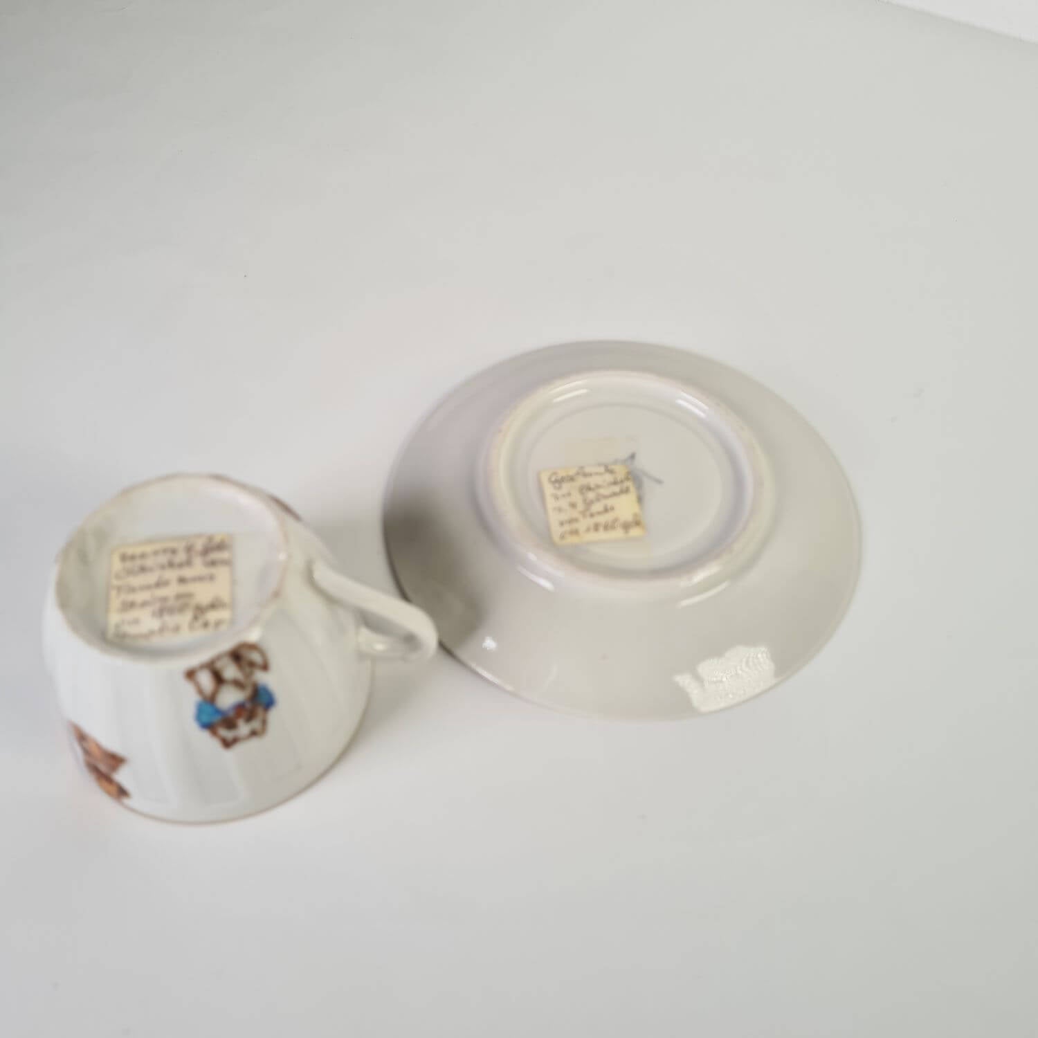 Antike Kindertasse - Geschenk dem artigen Kinde - wohl um 1900
