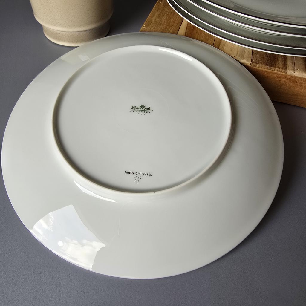 Set Speiseteller - Rosenthal Berlin - Friedrichstrasse 4042 - 5 flache Teller