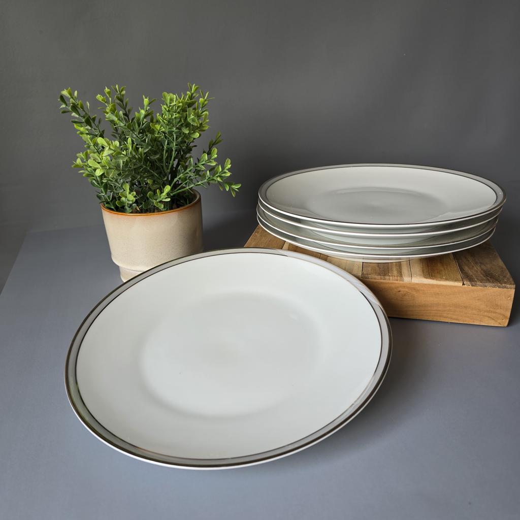 Set Speiseteller - Rosenthal Berlin - Friedrichstrasse 4042 - 5 flache Teller