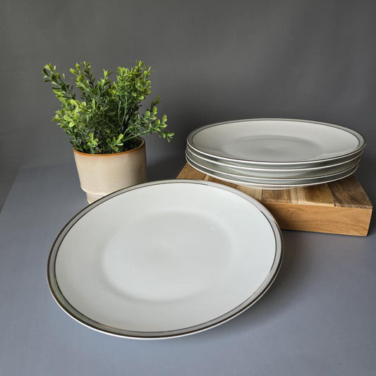 Set Speiseteller - Rosenthal Berlin - Friedrichstrasse 4042 - 5 flache Teller