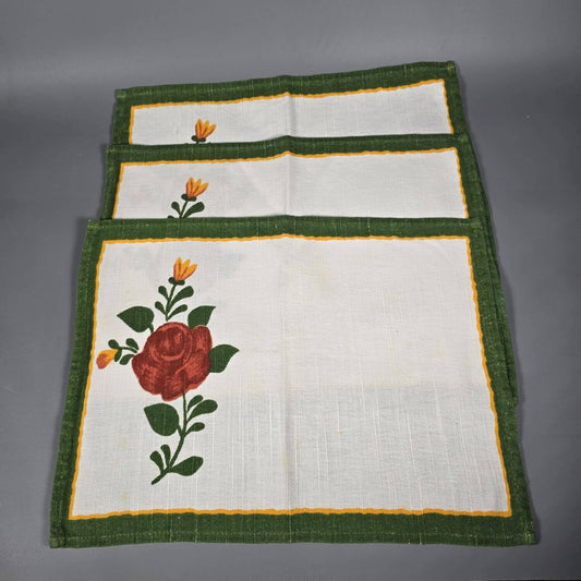 Drei Tischsets von Villeroy & Boch - Bauernblume - Textil