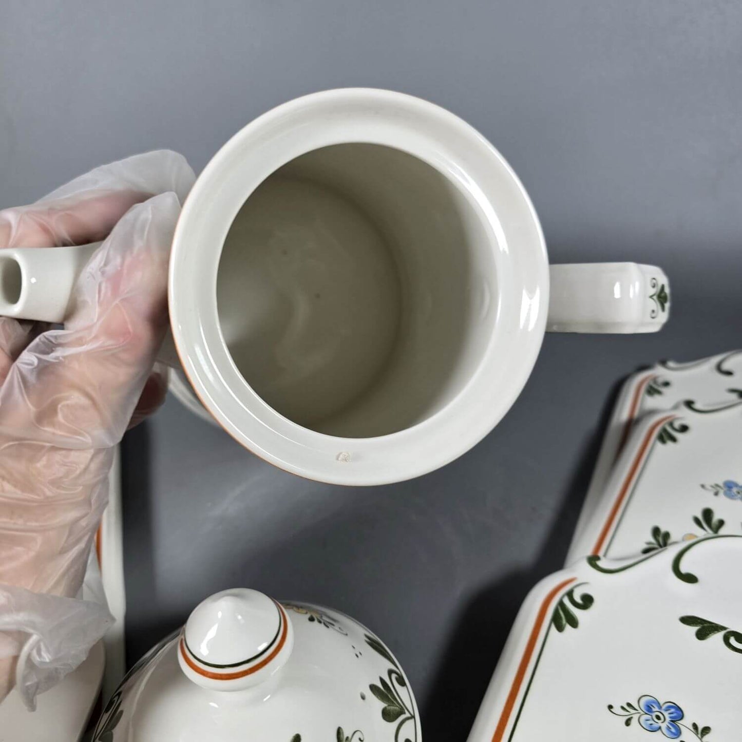 Villeroy & Boch Alt Amsterdam - Set aus 6 Frühstücksbrettchen und 1 Kaffeekanne