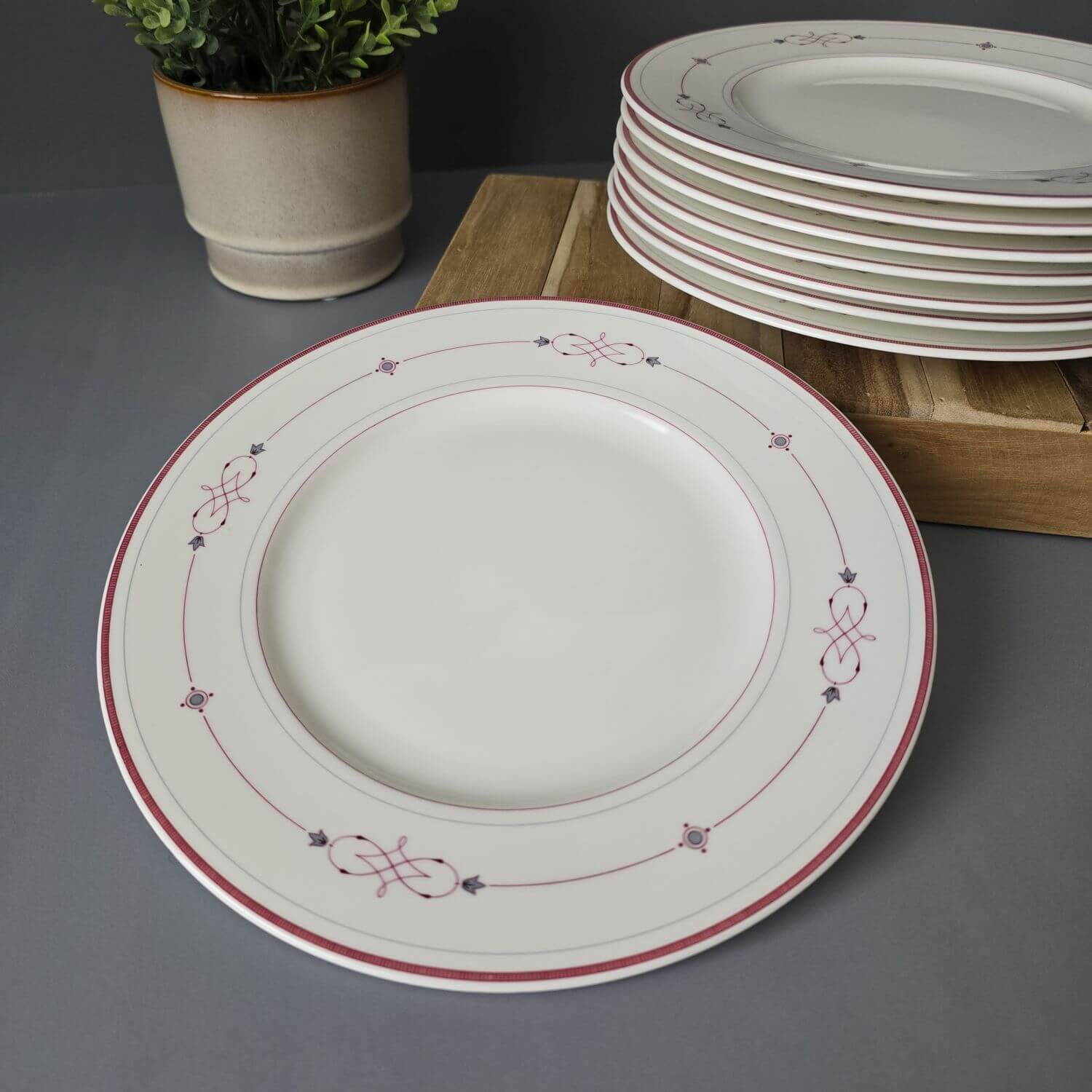 Villeroy & Boch Aragon Teller, Kuchenteller Set, 8 Stück