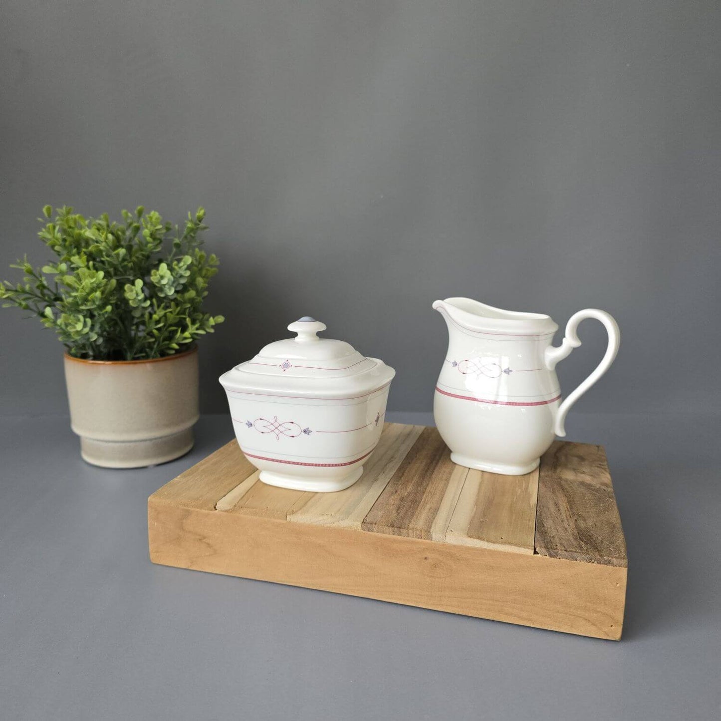 Villeroy & Boch Aragon Große Zuckerdose & Milchkännchen