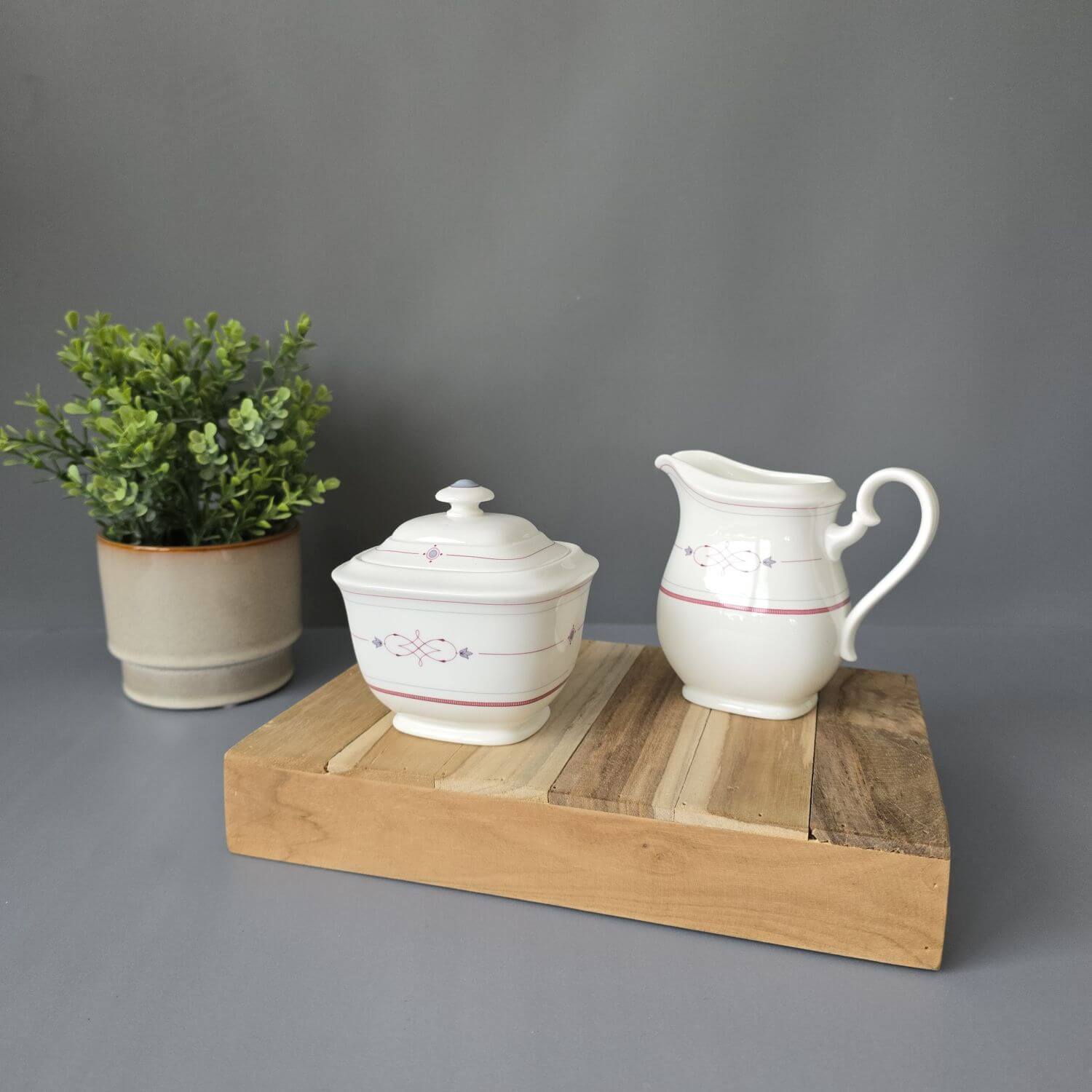 Villeroy & Boch Aragon Große Zuckerdose & Milchkännchen