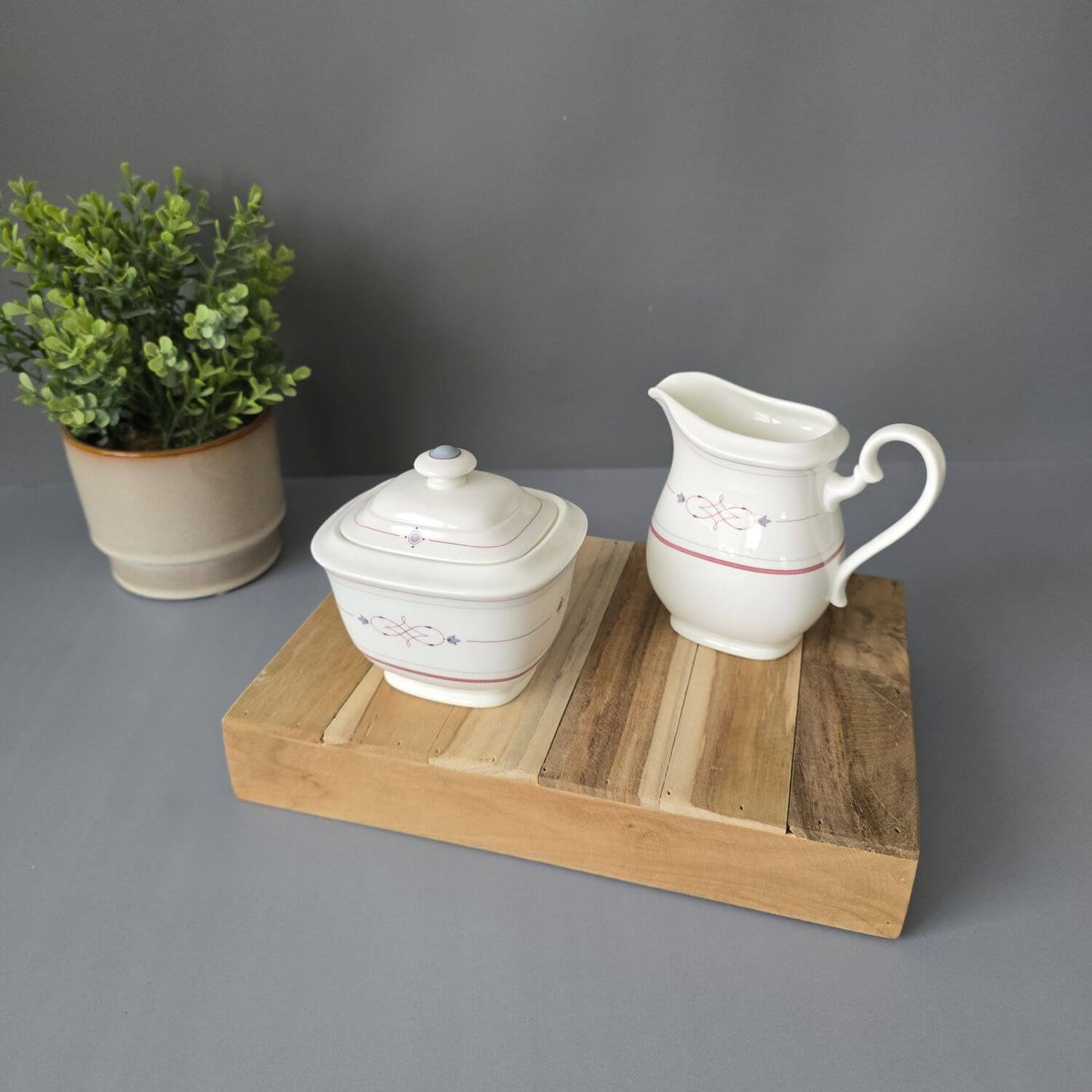 Villeroy & Boch Aragon Große Zuckerdose & Milchkännchen